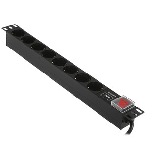 Блок розеток ExeGate ServerPro PDU-19H807 Al-8S-EU2CU-SW-SPD1