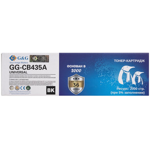 Картридж лазерный G&G GG-CB435A/CB436A/285A/278A/712/725 UNIVERSAL черный, с чипом