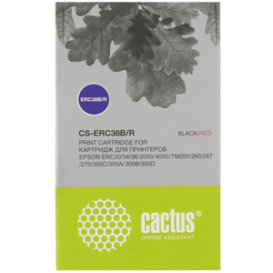 Картридж Cactus CS-ERC38B/R красный, черный