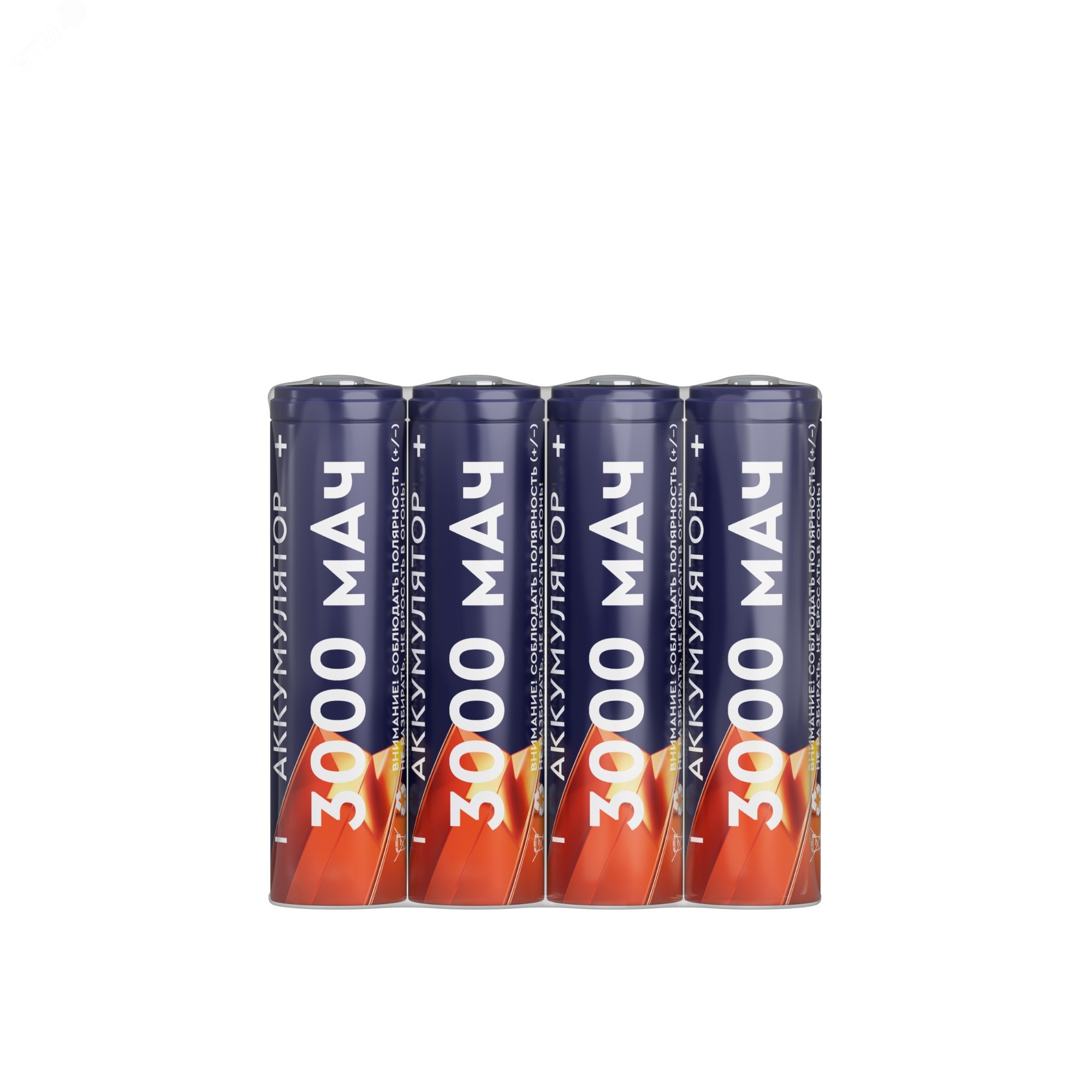 Аккумуляторы перезаряжаемые СТАРТ INR18650 3000mAh 4 штуки в шринке 20382 СТАРТ