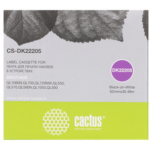 Лента для печати наклеек Cactus CS-DK22205