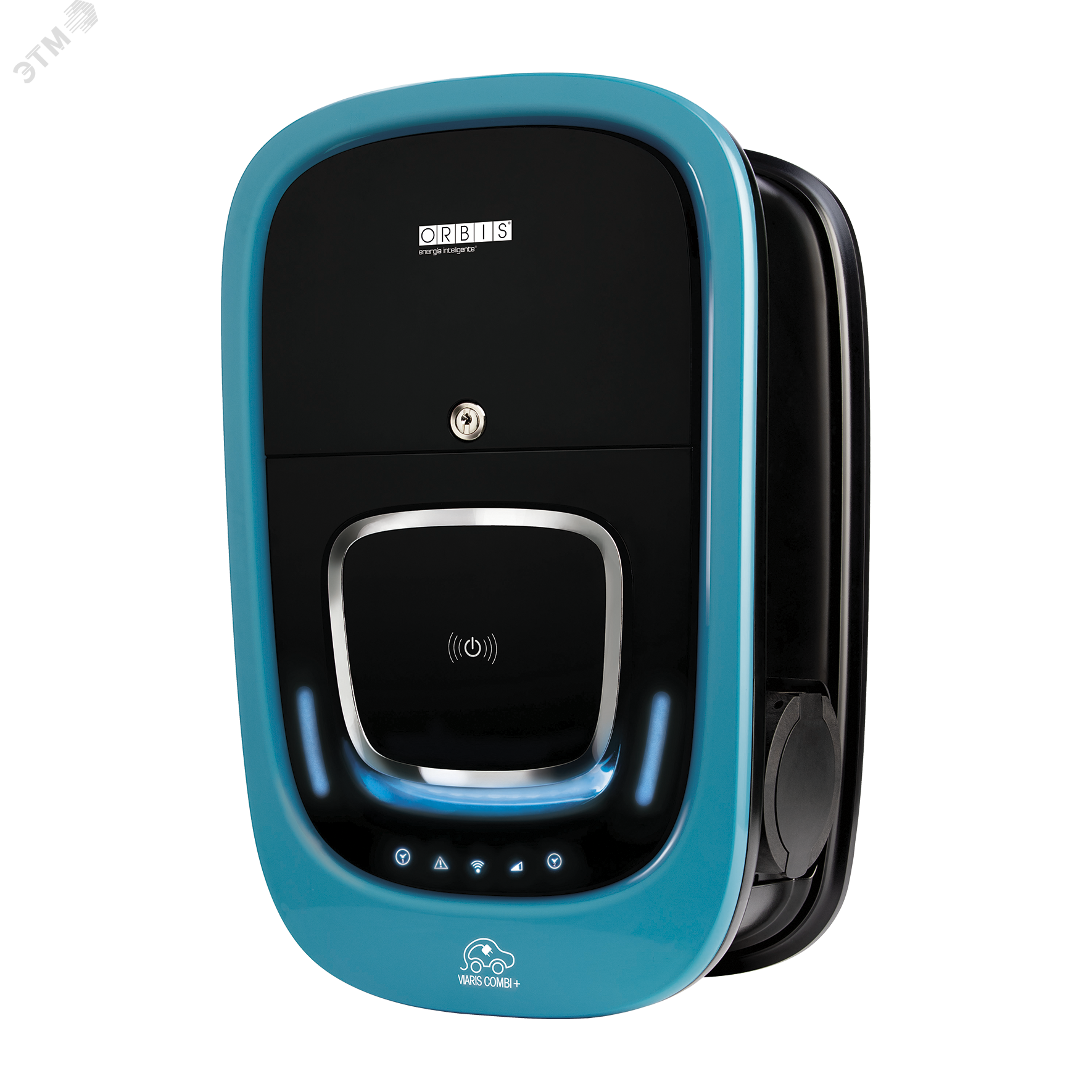 Зарядная станция для электромобилей VIARIS COMBI +, настенная, медленная (AC), 22kW, 2 кабеля Type2, 5м OB94P722KA2 ORBIS