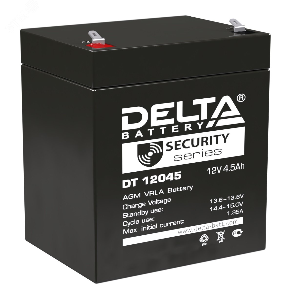 Аккумулятор DT 12В 4.5Ач DT 12045 DELTA