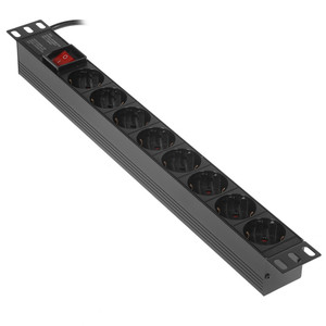 Блок розеток ExeGate ServerPro PDU-19H806 Al-8S-C14-3-SW