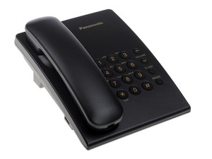 Телефон проводной Panasonic KX-TS2350RUB