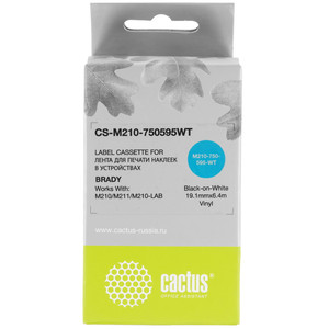 Лента для печати наклеек Cactus CS-M210-750595WT