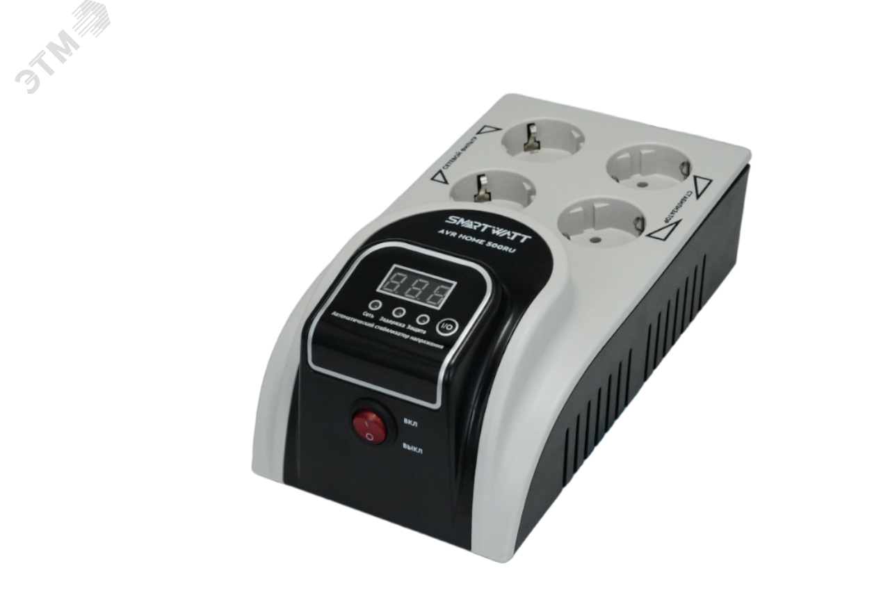 Стабилизатор напряжения бытовой 0.5 кВА AVR HOME 500RU SMARTWATT