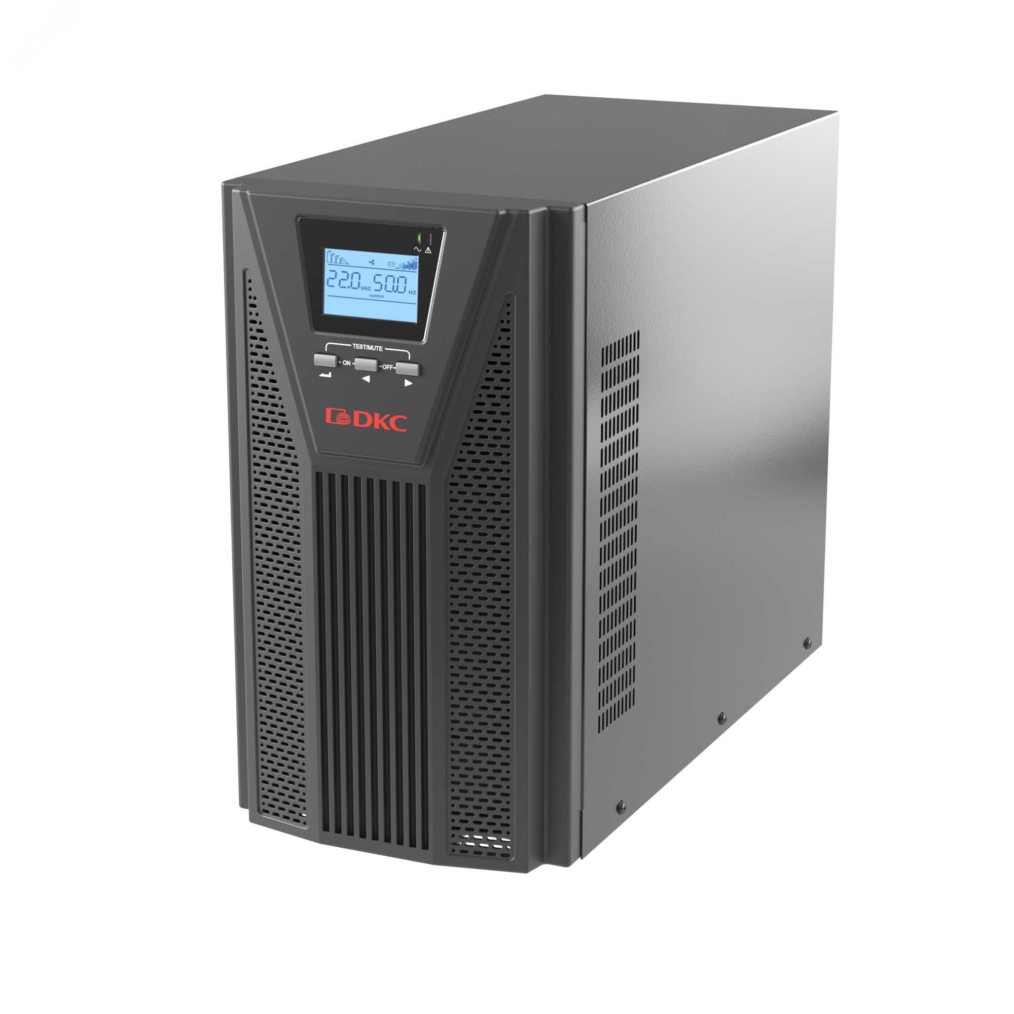 Источник бесперебойного питания Online, Смолл Тауэр (Small Tower), 3000 ВА/2700 Вт, 1/1, 4xSchuko, EPO, USB, RS-232, RJ45, з/у 1А, 8x7Ач SMALLT3A10S DKC
