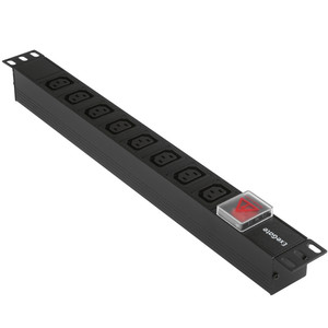 Блок розеток ExeGate ServerPro PDU-19H808 Al-8С13-C14-SW