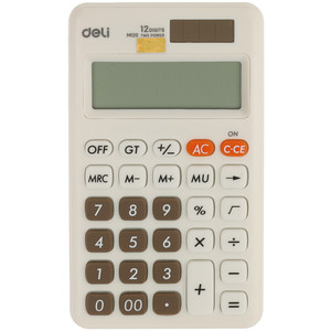 Калькулятор Deli EM120WHITE