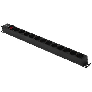 Блок розеток ExeGate ServerPro PDU-V120 Al-12S-EU2.5-SW