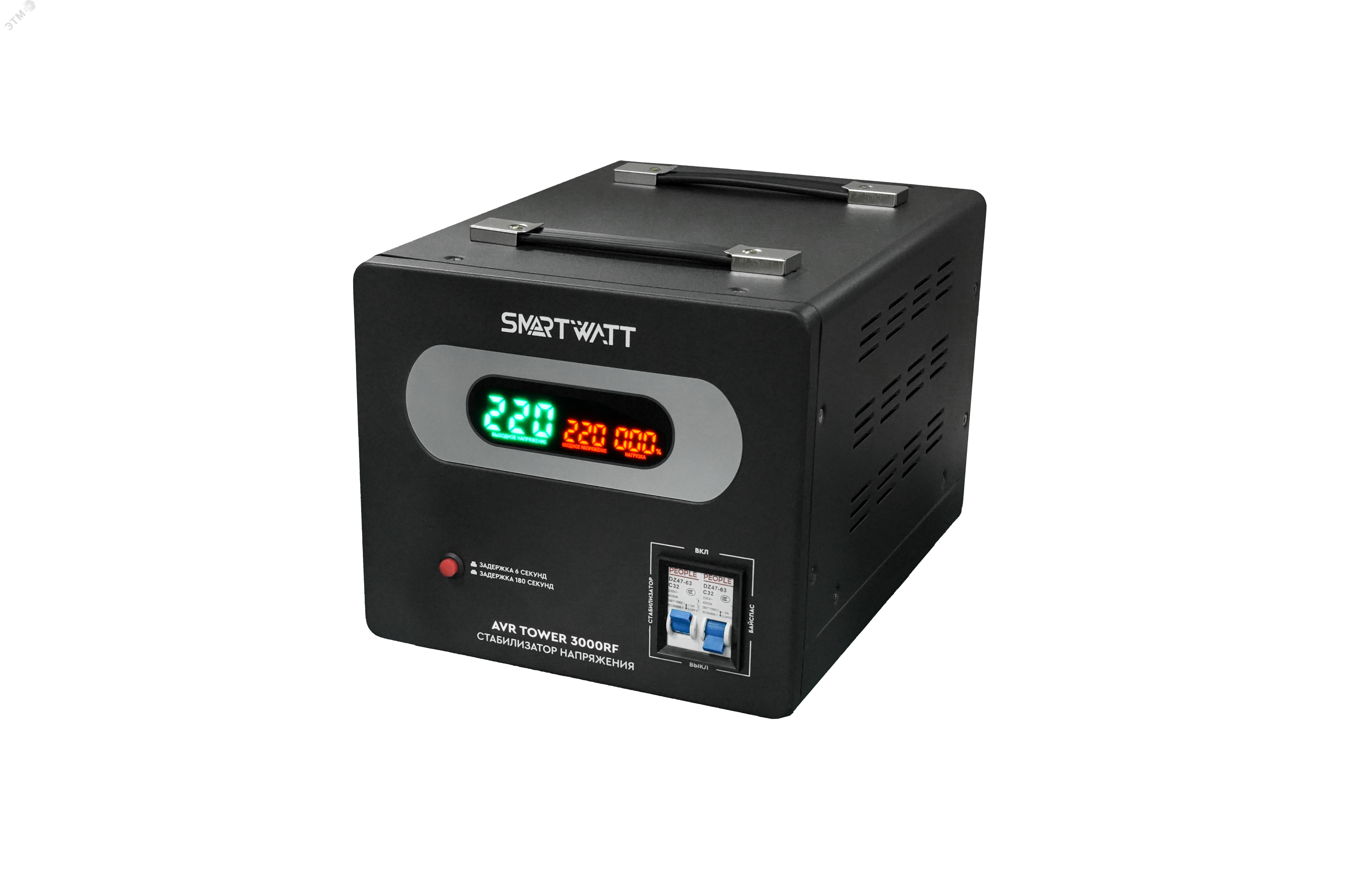 Стабилизатор напряжения напольный 3 кВА AVR TOWER 3000RF SMARTWATT