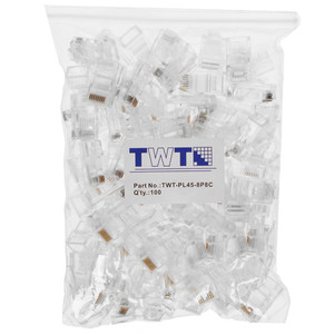 Коннектор RJ45  Lanmaster TWT-PL45-8P8C