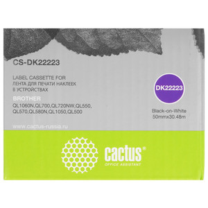 Лента для печати наклеек Cactus CS-DK22223