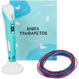 3D-ручка с пластиком Aceline RP101B  голубой
