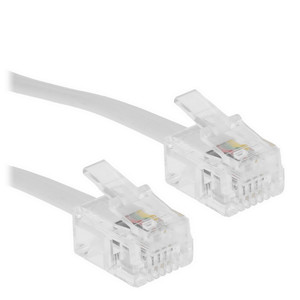 Кабель телефонный Cablexpert TC6P4C-5M белый