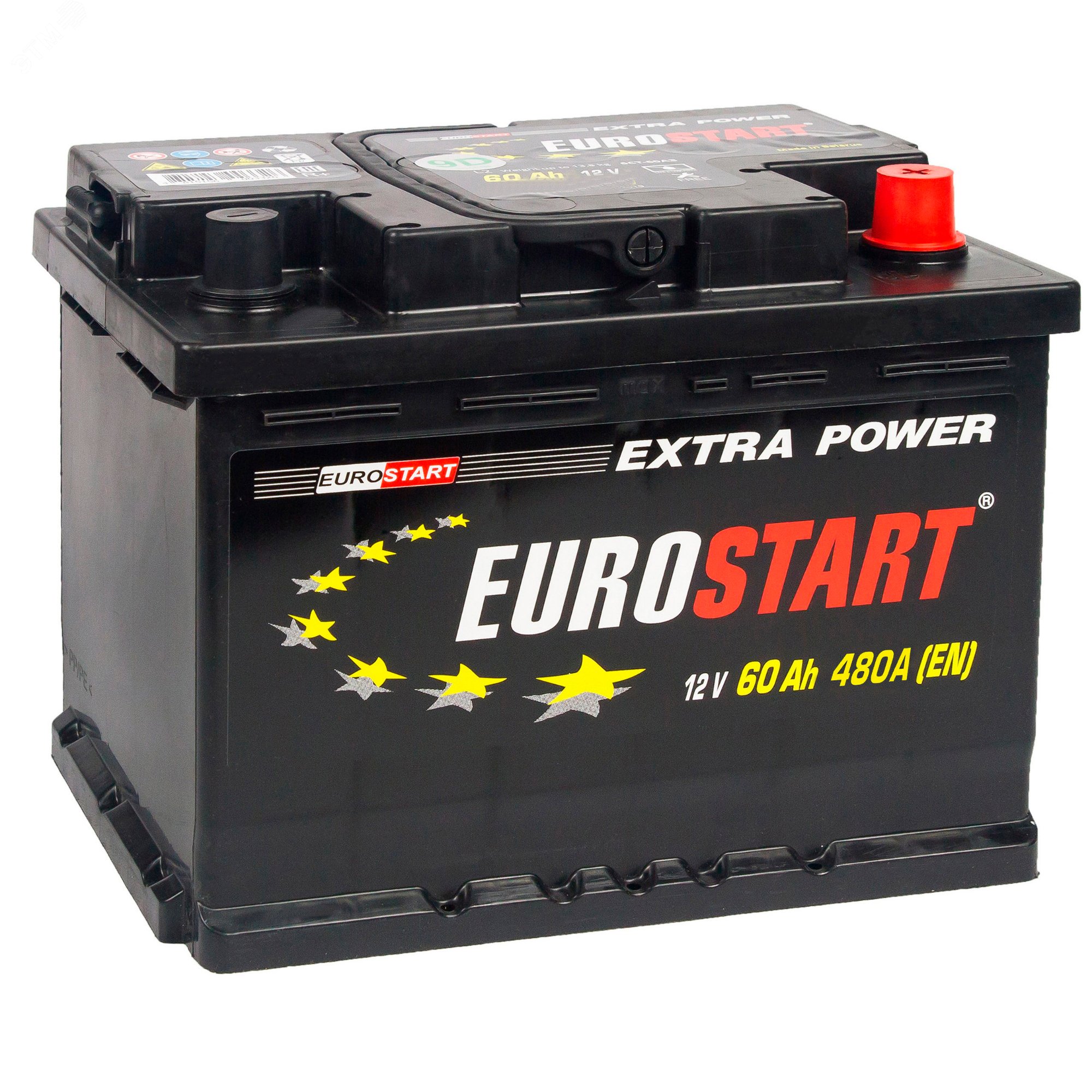 Аккумулятор автомобильный EUROSTART Extra Power 60Ah R+ EU600 EUROSTART