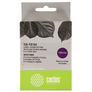 Лента для печати наклеек Cactus CS-TZ131