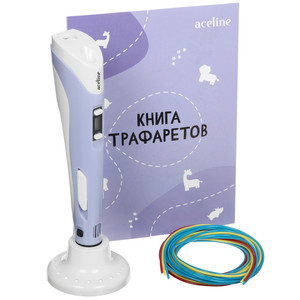 3D-ручка с пластиком Aceline RP101B  фиолетовый