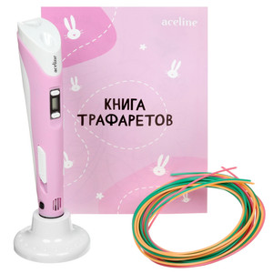 3D-ручка с пластиком Aceline RP101B  розовый