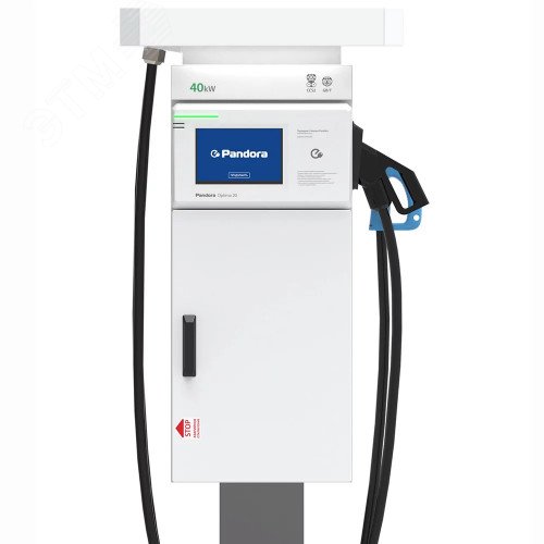 Станция зарядная для электромобилей Optima 40, напольная, быстрая (DC), 40kW, 1 кабель CCS Combo2, 1 кабель GB/T или CHAdeMO, 4,5м Optima 40 Pandora