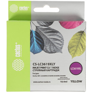 Картридж Cactus CS-LC3619XLY желтый preview
